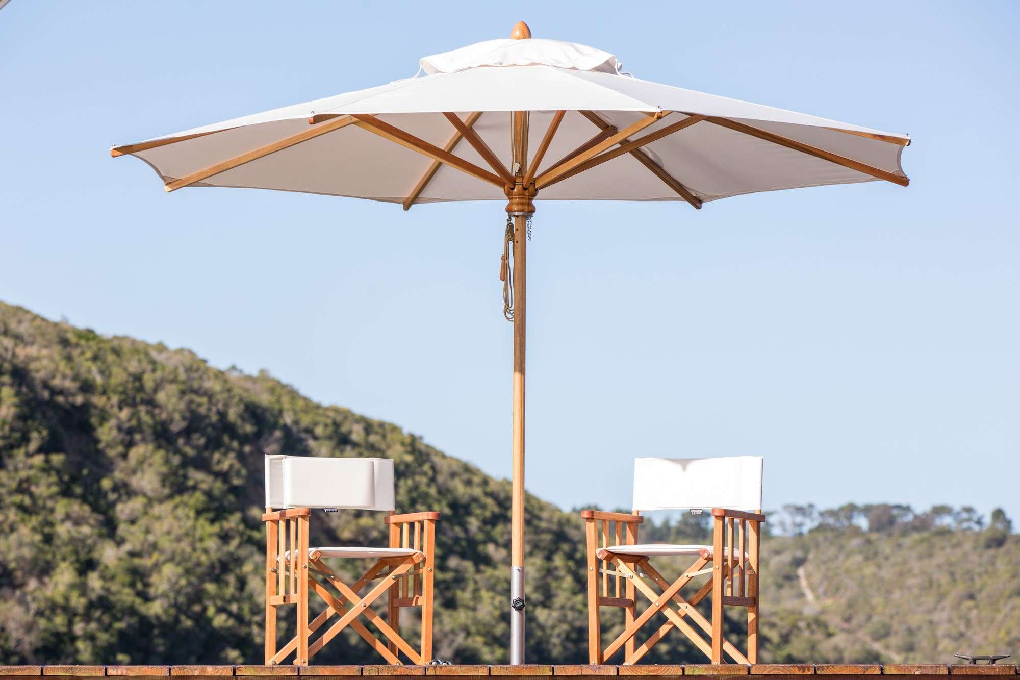  W/LINE SAFARI 2.9M ROUND UMBRELLA Livingstones Garden and Home